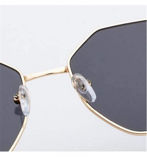 Sport 2019 Women Metal Sunglasses Brand Designer Eyeglasses Men Vintage Shopping Street Beat UV400 - Silver - CS18W78E4MI $32.10