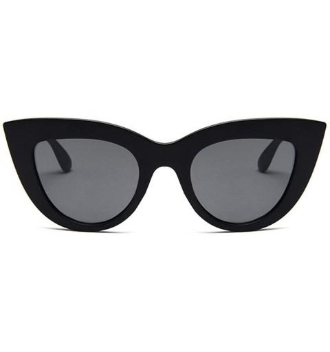 Cat Eye New Retro Fashion Sunglasses Women Brand Designer Vintage Cat Eye Black Sun Glasses Female Lady UV400 Oculos - C61985...