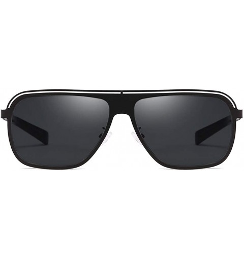 Rectangular Men Sunglasses Fashion Grey Drive Holiday Rectangle Non-Polarized UV400 - Grey - C518R6XD5XN $12.45