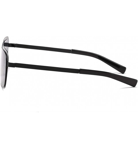 Rectangular Men Sunglasses Fashion Grey Drive Holiday Rectangle Non-Polarized UV400 - Grey - C518R6XD5XN $12.45