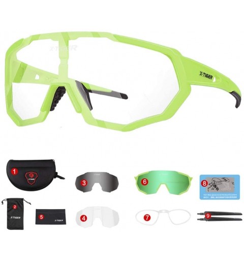 Goggle Photochromic Polarized Cycling Sunglasses - 10 - CD18AX9Z6N7 $57.90