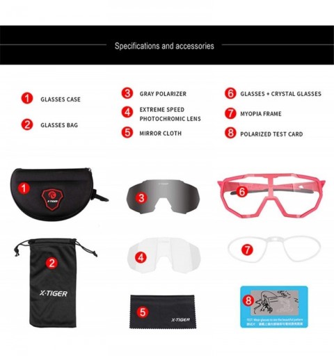 Goggle Photochromic Polarized Cycling Sunglasses - 10 - CD18AX9Z6N7 $31.73