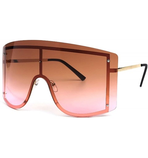 Oversized Fashion Oversized Sunglasses Gradient Glasses - CX195AOC72E $25.23