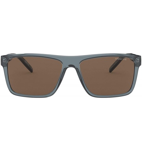 Sport Men's An4267 Goemon Rectangular Sunglasses - Grey Blue/Brown - C1196IIUCOL $61.67