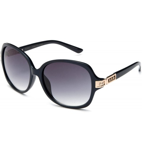 Oversized Lambo Oversized Sunglasses Protection Rhinestones - Blue - CM17YQO2ZWU $19.20