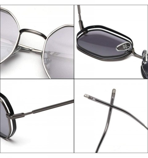 Square fashion retro small square polarized sunglasses trend unisex luxury brand designer girls sunglasses - Tea - C9193AII8N...