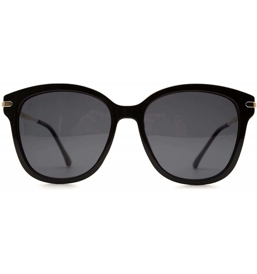 Butterfly p625 Butterfly Style Polarized - for Womens 100% UV PROTECTION - Black-black - CK192T0Z27C $27.31