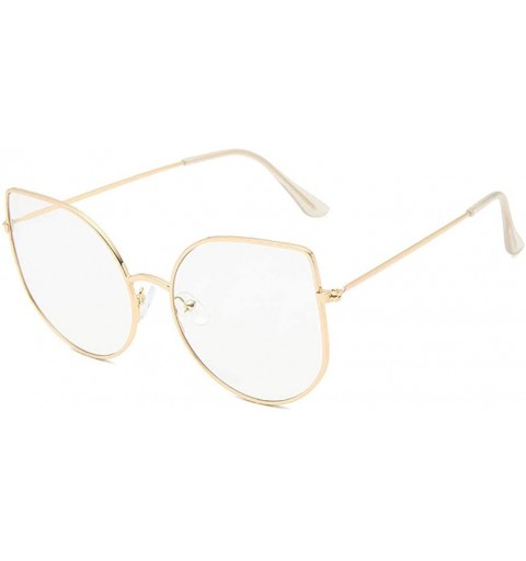 Goggle Fashion Round Sunglasses-Cute Cat Eye Eyewear-Owersized Vintage Shade Glasses - G - CQ190EEA7N7 $66.16