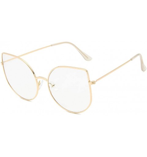 Goggle Fashion Round Sunglasses-Cute Cat Eye Eyewear-Owersized Vintage Shade Glasses - G - CQ190EEA7N7 $24.91