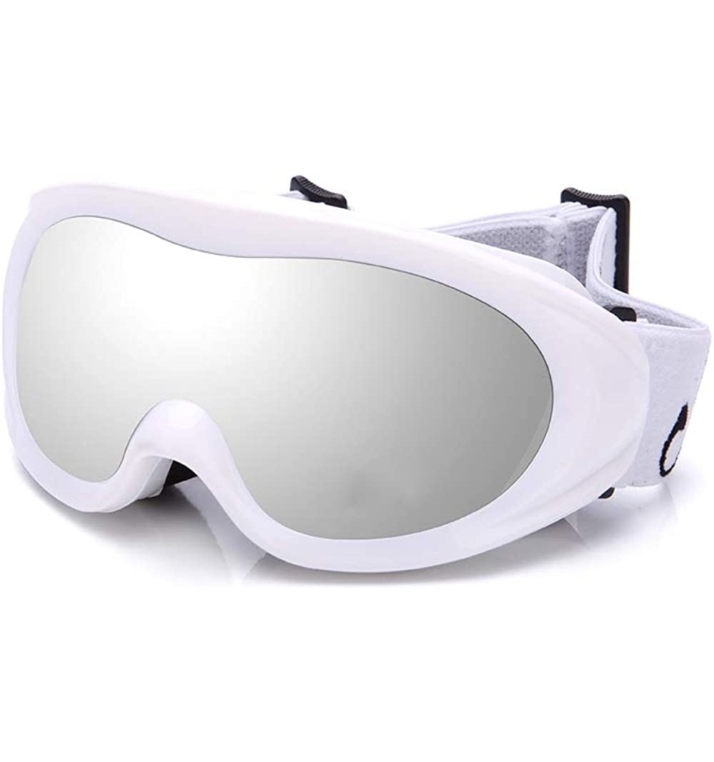 Goggle Adult Men Women Snowboarding Skiing Protective Goggles Choose From Different Colors! - Unisex White - CN11T1C3HPZ $17.04