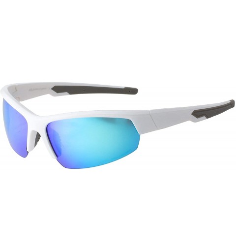 Sport Polarized Sunglasses for Men - Premium Sport Sunglasses - HZ Series Ascendancy - Gloss White - CY12O27YWEV $18.16