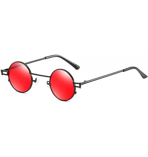 Round galsses Designer Glasses Vintage Goggles - Black&red - CC18NY806LR $13.10