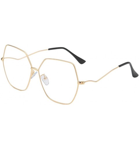 Oversized Fashion Man Women Irregular Shape Sunglasses Glasses Vintage Retro Style 2019 Fashion - B - C718TI9K099 $10.18