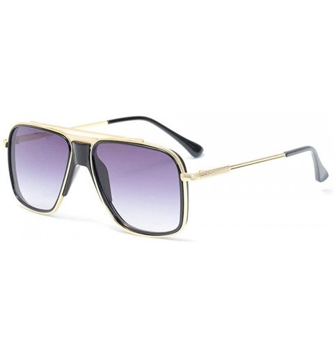 Goggle Fashion Sunglasses Ladies Trend Sunglasses Tide Box Thick Nose Sunglasses Mens Goggle - Gradient Grey - CE18Y3ADZ5O $1...