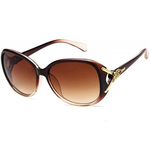 Sport Sunglasses for Men Women UV Protection Eyewear Driving Golf Fishing Sports UV400 Sunglasses - Coffee - C018W6UGQAY $16.52
