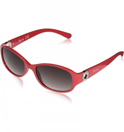 Oval Women's U288 Non Polarized Oval Sunglasses - 55 mm - Red - CD1296VOO5H $57.46