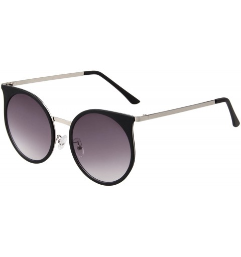 Round Retro Round Circle Women Sunglasses Men Driving UV Protection Glasses LS4702 - Black - CU17YRWUDCQ $17.14
