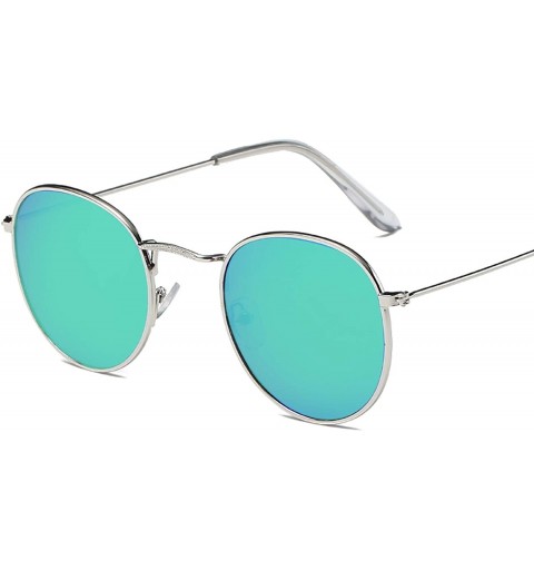Oval Classic Metal Women Sunglasses Summer UV Protection Black Frame Fashion Adult Eyeglasses - 1black-black - CP199CI4UYS $2...