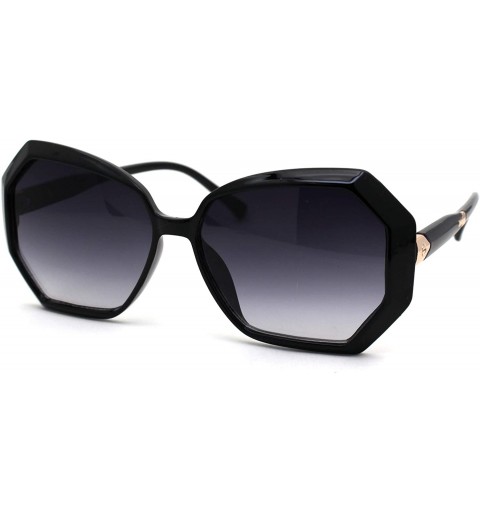 Butterfly Womens Classic 90s Chic Butterfly Plastic Sunglasses - Black Smoke - C018ZWQYD8W $11.62