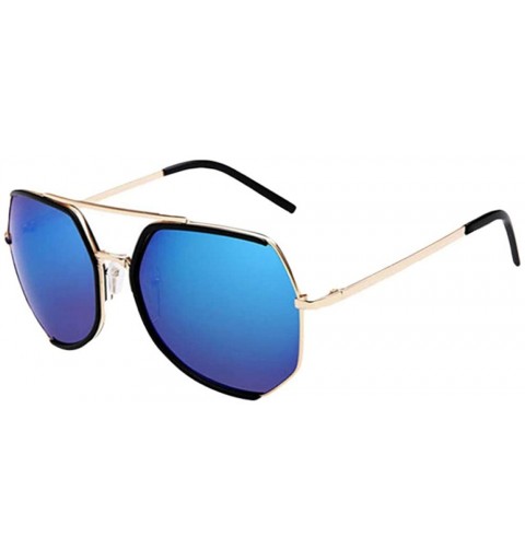 Round Fashion sunglasses personality sunscreen fashion - Colorful Mercury - CM18X8XHDW0 $41.78
