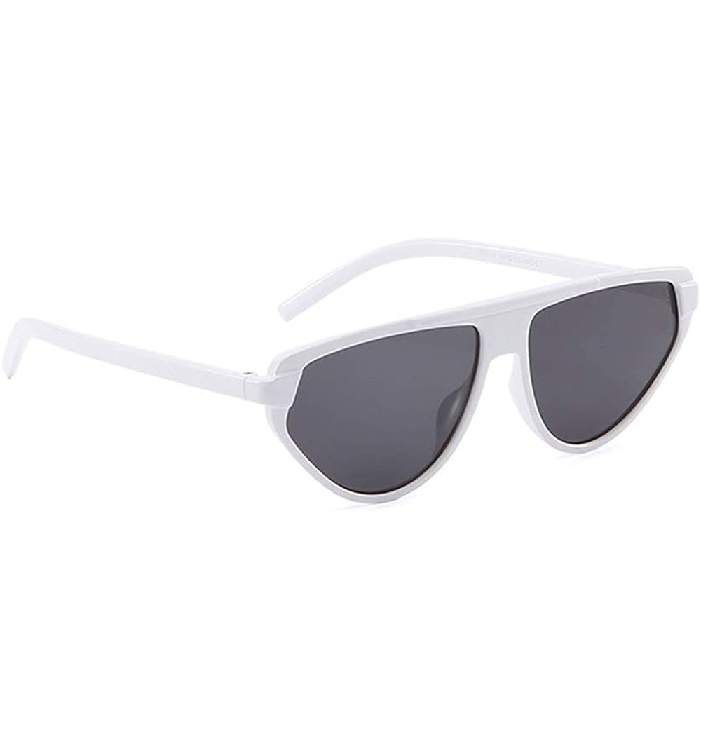 Rimless Unisex Fashion Sunglasses-Retro Eyewear Vintage Eye Radiation Protection - White - CY18Q29YUS2 $8.13