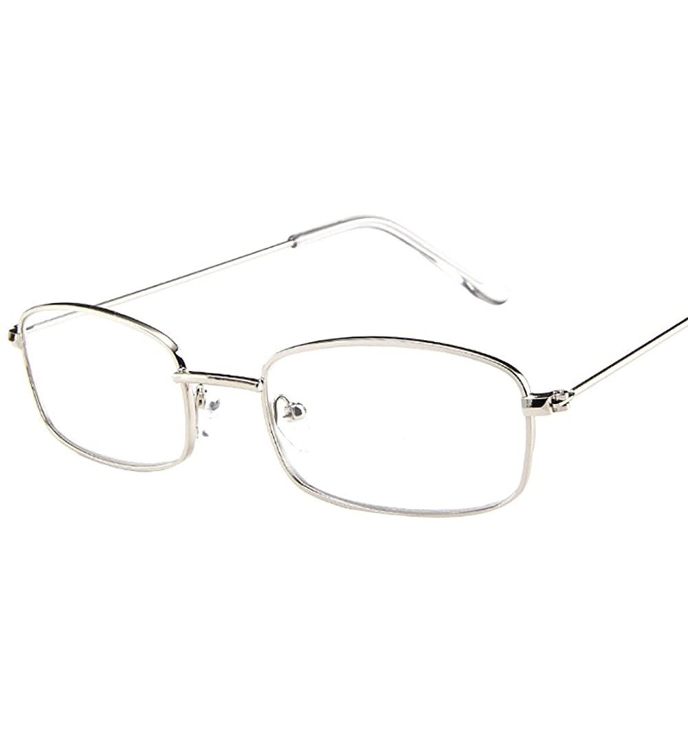 Semi-rimless Fashion Polarized Sunglasses REYO Rectangular - silver - C118NW9GOEL $7.11