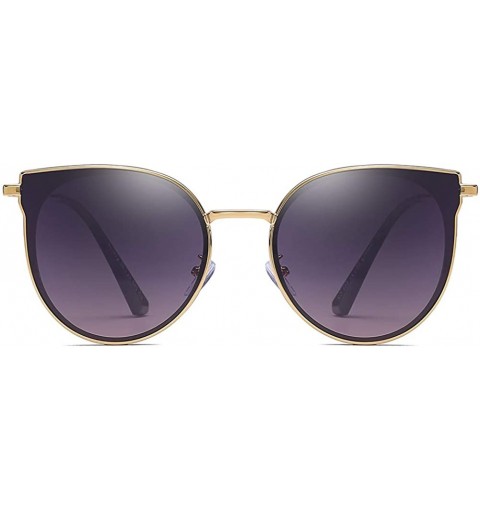 Oval Unisex Sunglasses Retro Black Grey Drive Holiday Oval Polarized UV400 - Grey Pink - CN18R6XMLWD $12.28