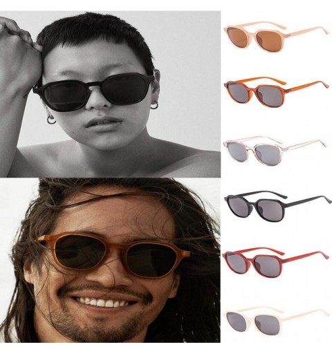 Round Polarized Round Sunglasses-Stylish Sunglasses for Men and Women Retro Classic-Multi-Style Selection - Orange - CB195NGR...