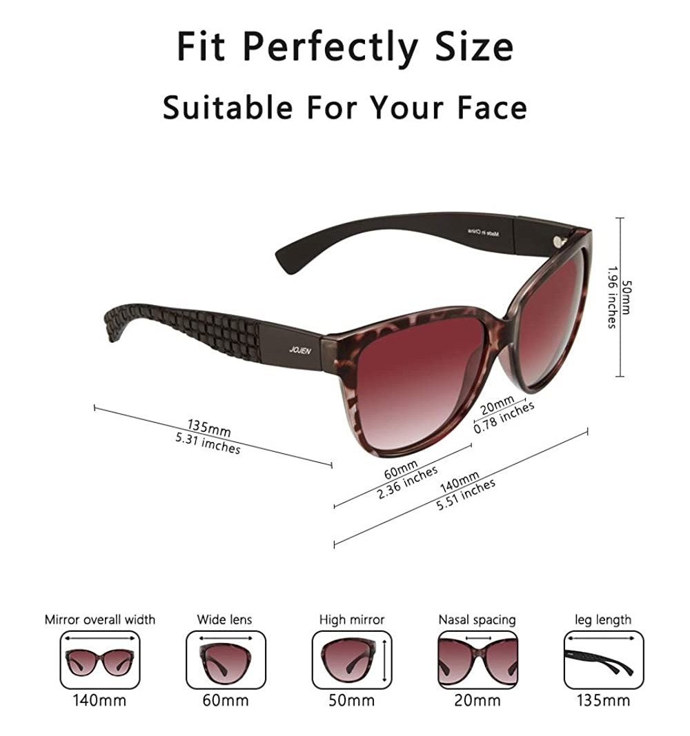 Polarized Fashion Sunglasses for Women's Cat Eye Retro Ultra Light Lens ...