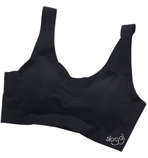 Sport Air Permeable Cooling Summer Sport Yoga Wireless Bra - F-black - CY18W8CMN7G $11.04