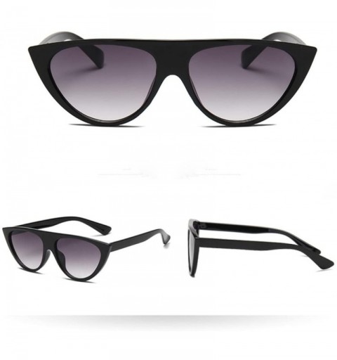 Aviator Cat Eye Sunglasses for Women - Retro Vintage Cat Eye Sunglasses Ladies Girls Eyewear (D) - D - CU18DSYQD6U $6.63