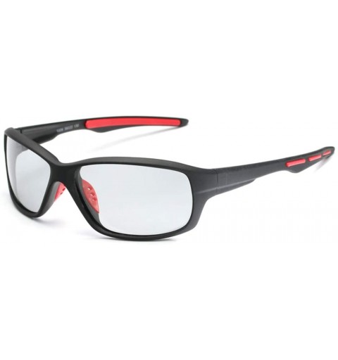 Rimless Polarized Photochromic Sunglasses Men Driving Glasses Day and Night Vision Driver Goggles - Black Red - C2194OOGZS0 $...