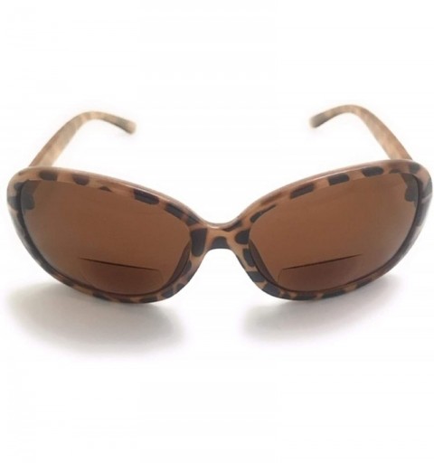 Oval Nearly Invisible Line Bifocal Sunglasses Oval Reading Glasses - Gold - CT198CKG490 $12.74