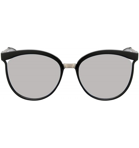 Square Black Cat Eye Sunglasses Women Brand Designer Retro Cateyes Glasses Female Frame Oval Eyewear UV400 Ladies - CU197Y7KU...