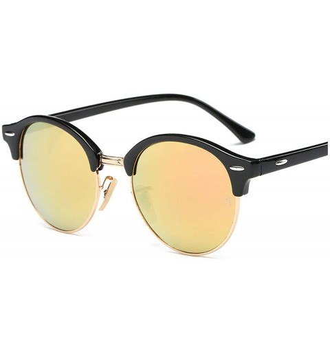 Oversized Hot Sunglasses Women Popular Brand Designer Retro Men Summer Style Sun Glasses - C5yellow - C819854D2Q9 $34.58