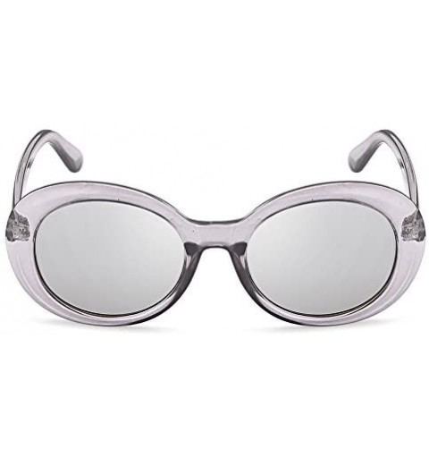 Round Oval Sunglasses For Women - Thick Frame - Unisex - by West Coast - Gray - CB180Q9OKUI $12.43