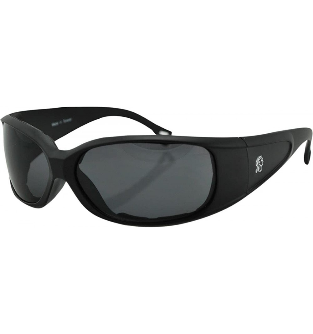 Wrap Men's Colorado Sunglasses-OS-Black/Smoke - CB116VHGN2H $47.06