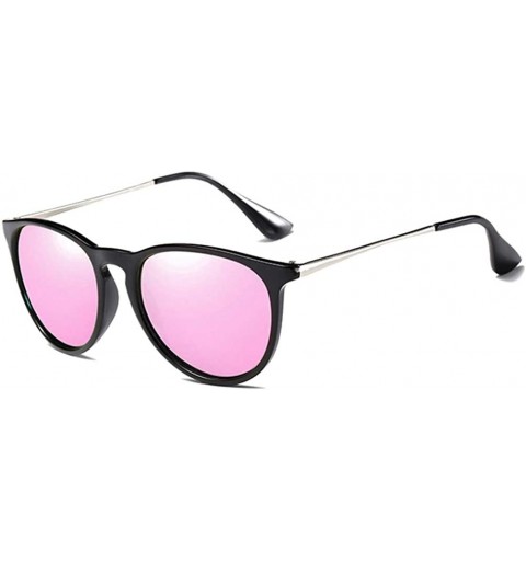 Round sunglasses for women Men Metal Round Shades Male Sun Glasses Women - C5-pink-mirror - CX18WZSEYH4 $32.93