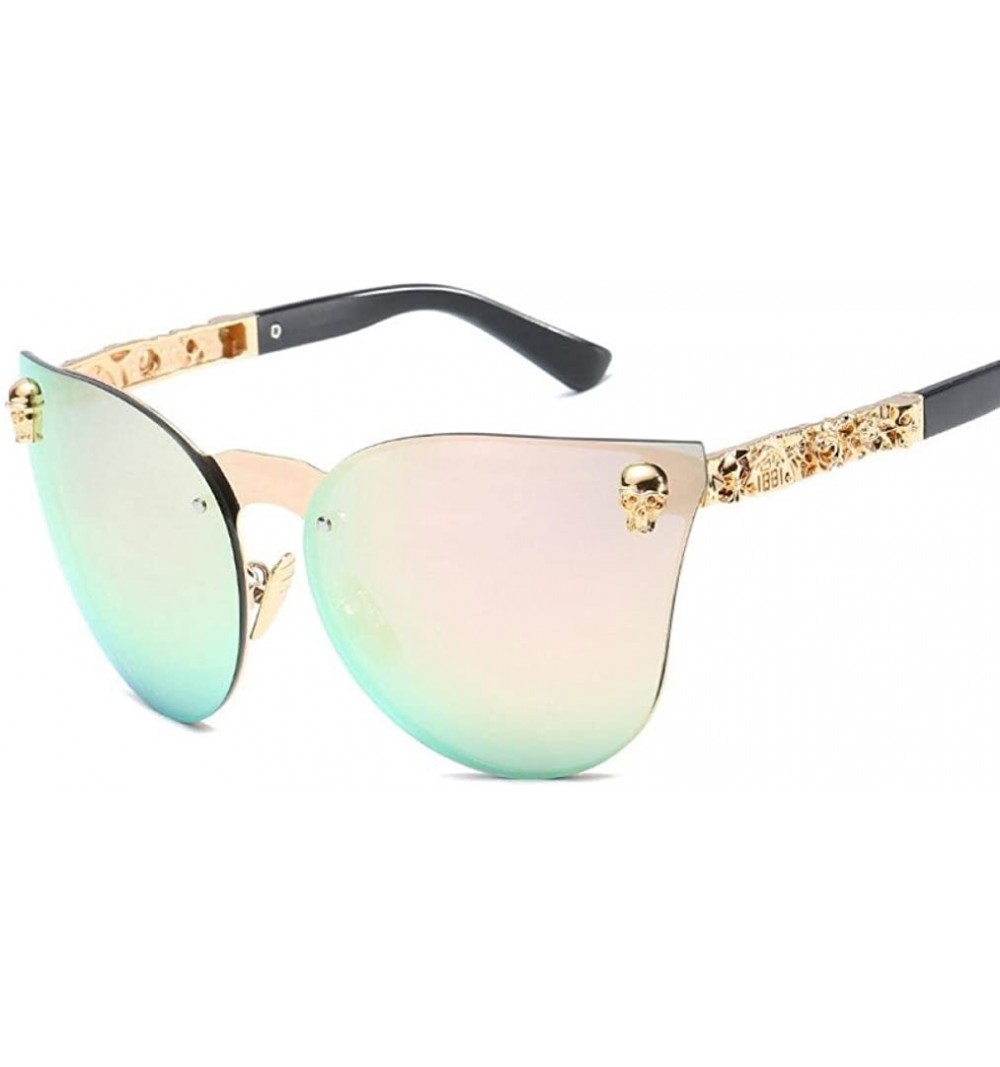 Sport Womens Mirrored Sunglasses - Vintage Womens/Mens UV400 Protection Sun Glasses Plastic Frame Eyewear - D - CD18DAWQHL0 $...