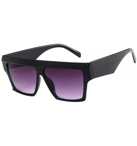 Rectangular Oversized Sunglasses Polarized Glasses Classic - H - CU18SD4ZURW $7.36