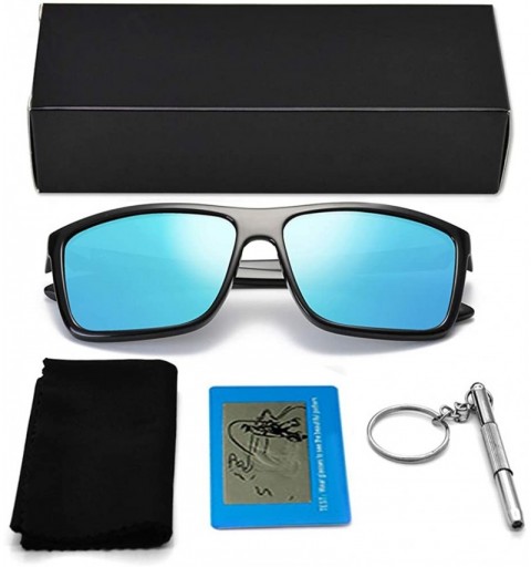 Rectangular Polarized Sunglasses for Men Driving Mens Sunglasses Rectangular Vintage Sun Glasses For Men/Women - C71880YX2ZK ...