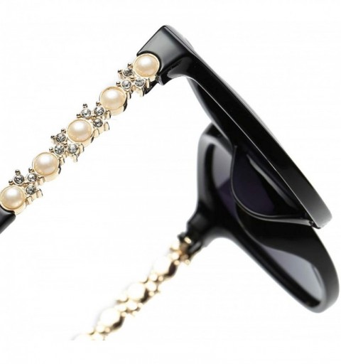 Square Women's Classic Stylish Designer Oval Retro Sunglasses for Ladies 100% UV400 Protection - B - CK198O40ZXI $16.12