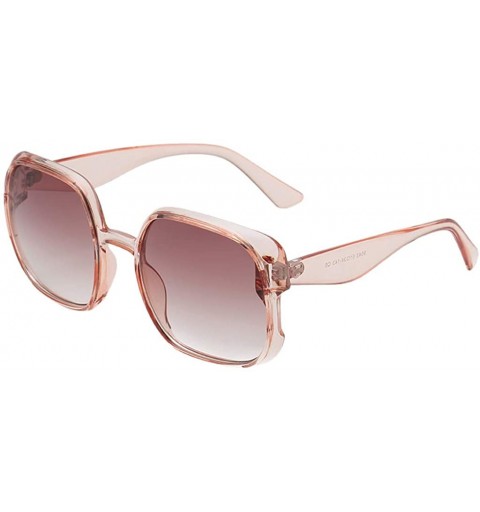 Oversized Fashion Irregular Shape Sunglasses for Women Men Vintage Retro Style Glasses - A - C818UINMAM7 $11.48