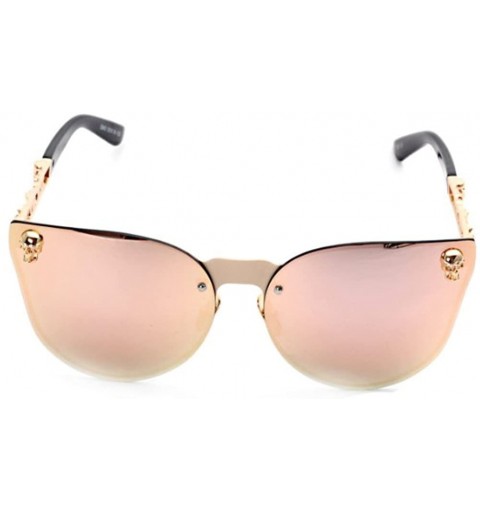 Oval Man and woman Metal sunglasses Oval glasses - C3 - CG18D23UZ4H $15.87