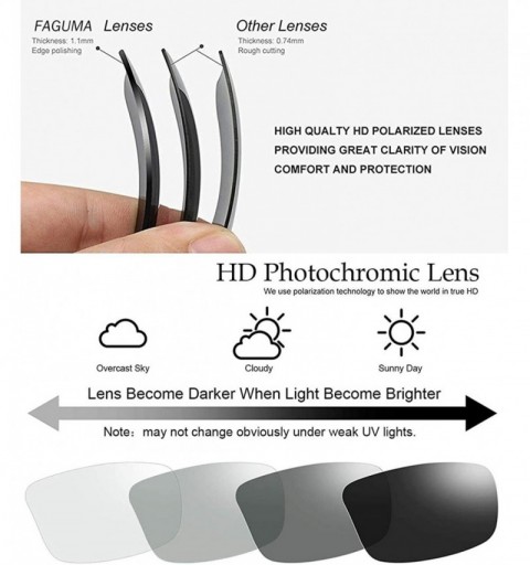 Rectangular Rectangular Polarized Sunglasses for Men Driving Sun glasses 100% UV Protection - C2190H3ON66 $17.20