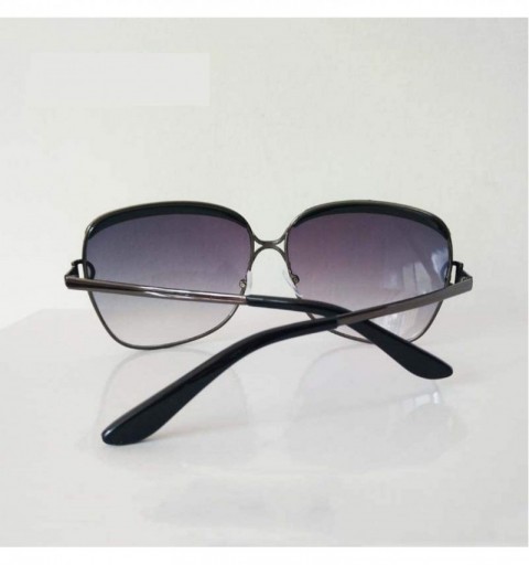 Aviator Luxury Sunglasses Women Fashion 2018 Retro Sun Glasses Vintage Lady Summer Style Female Famous UV400 - Black - CP198A...