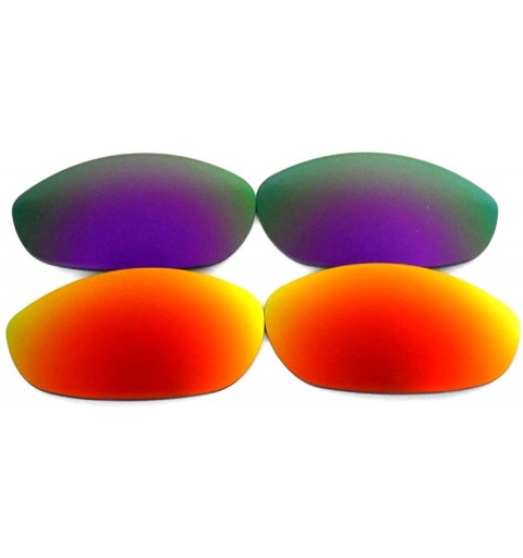 Oversized Replacement Lenses Monster Dog Blue&Purple Color 2 Pairs-FREE S&H. - Fire Red&purple - CG129W51C4N $11.94