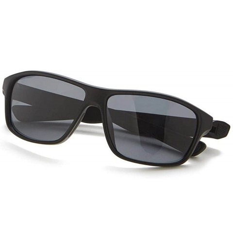 Sport Polarized Sports Sunglasses for Driving golf Fishing Men Women - Black/Grey - CR18E5LLK5O $13.81