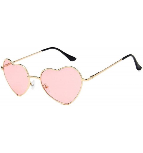 Goggle Love Heart Sunglasses Retro Women Sun Glasses Red Yellow Pink Gafas Shades Vintage Eyewear UV400 - 3 - C0197Y7HMYA $19.97