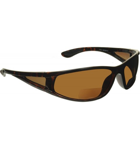 Shield Polarized Bifocal Sunglasses Wrap Around Side Shield for Men Women. Nearly Invisible Reader Line - CI187YDXM6T $65.50